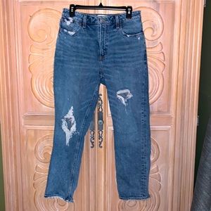 Abercrombie high rise mom jeans